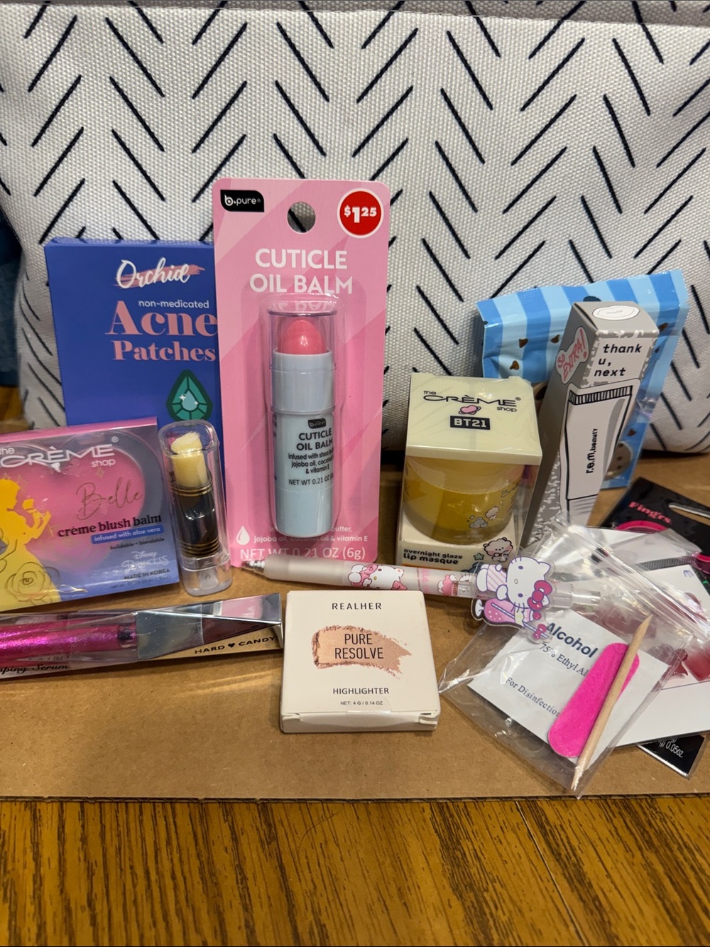 b-pure Pink Cuticle Oil Balm & Skincare Tool Set